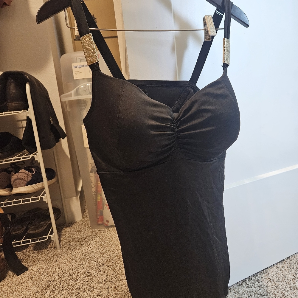 Swim top with built-in bra